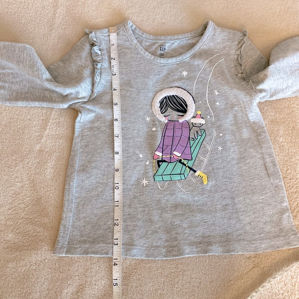 GAP Toddler Graphic Print Top - Size 3T - Picture 9 of 11